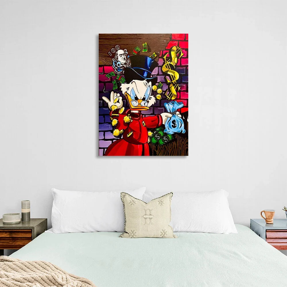 Scrooge's a chef Inspirational Canvas Wall Art Print