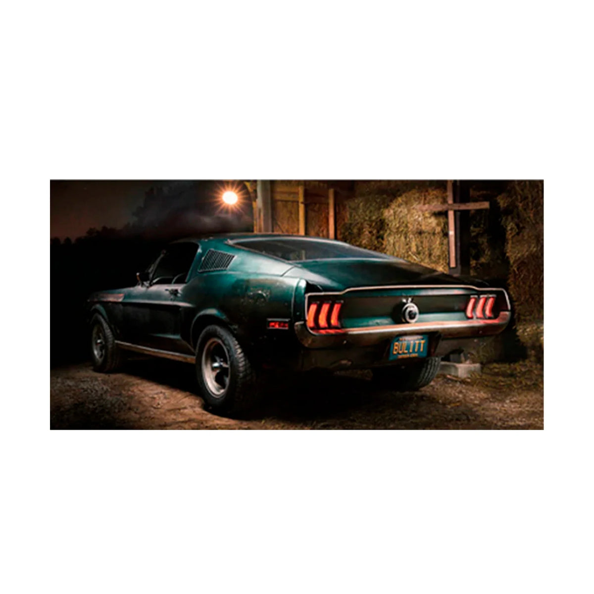 The car in the rock  Canvas Wall Art Print