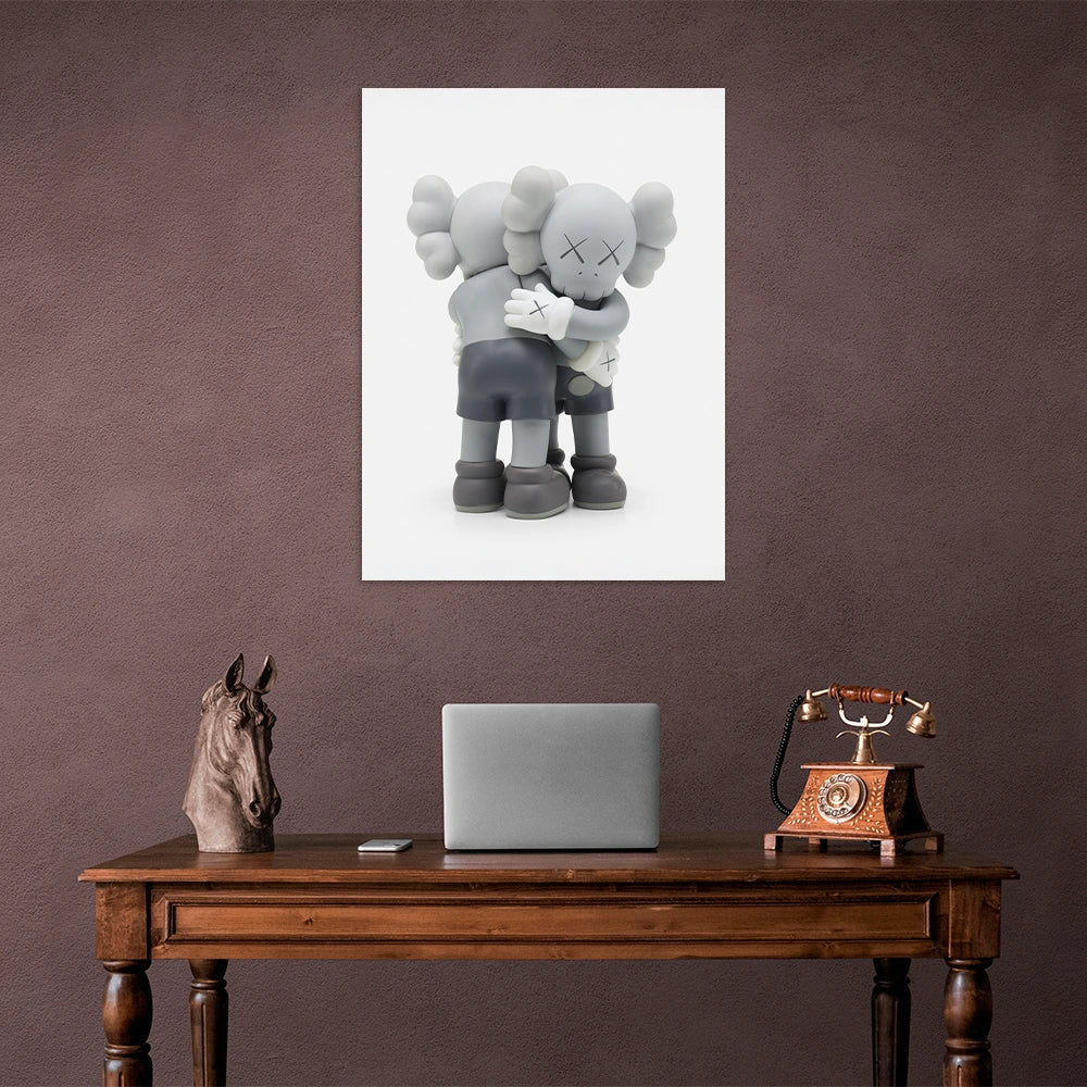 KAWS  Companion Hug CANVAS Wall Art