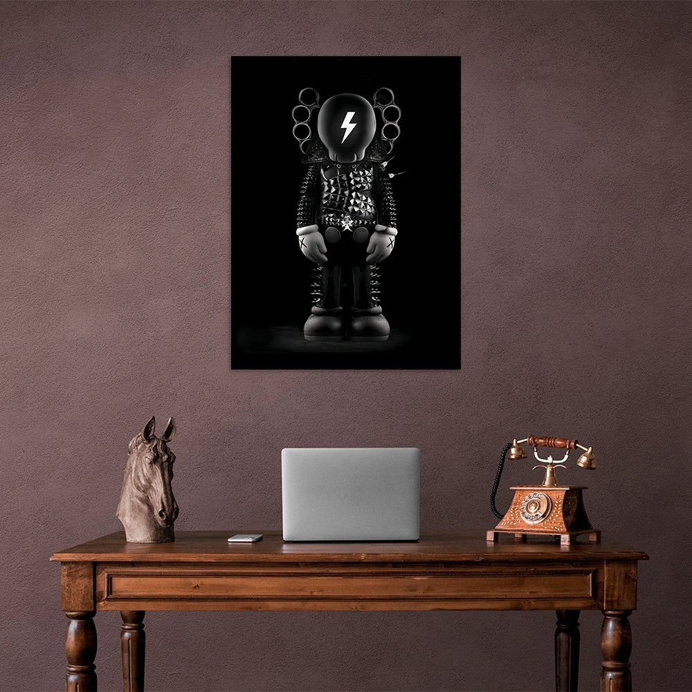 Kaws Canvas Lightning Wall Art