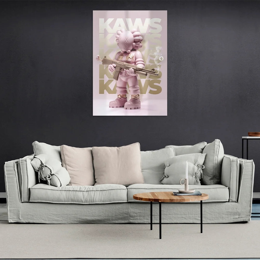 KAWS Canvas Tactical Art Wall Art