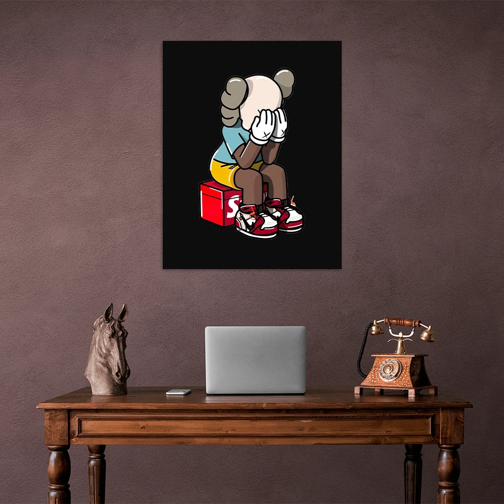Contemplative KAWS CANVAS Wall Art