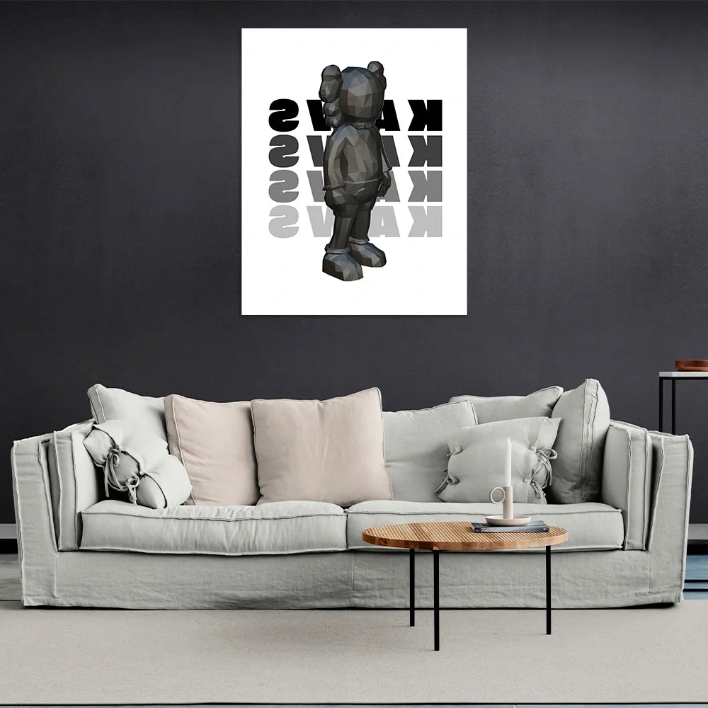 Geometric KAWS CANVAS Wall Art