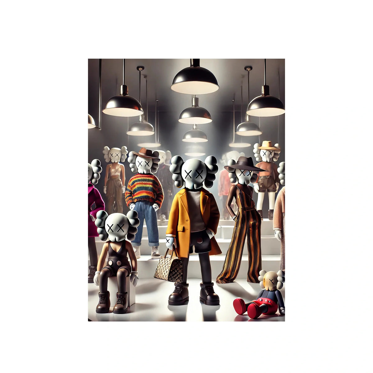 Fashion Icons KAWS CANVAS Wall Art