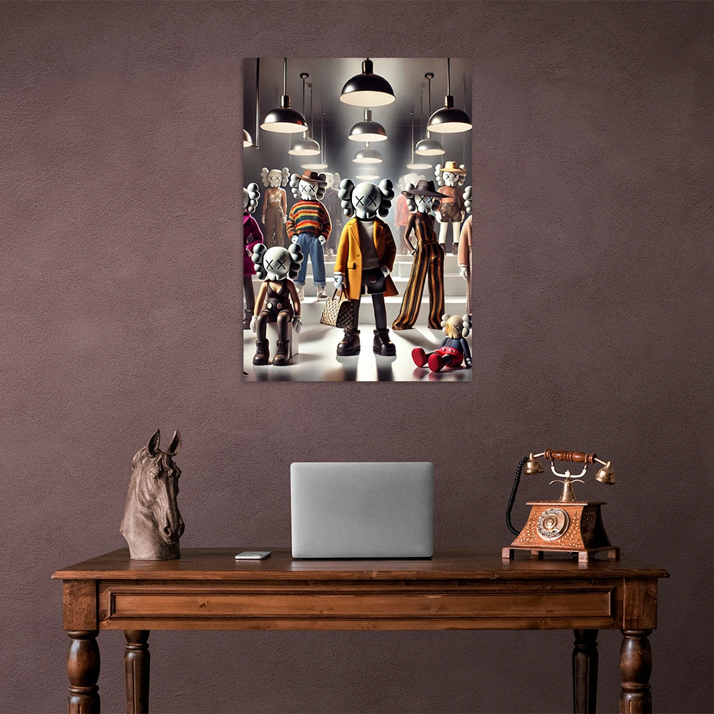Fashion Icons KAWS CANVAS Wall Art