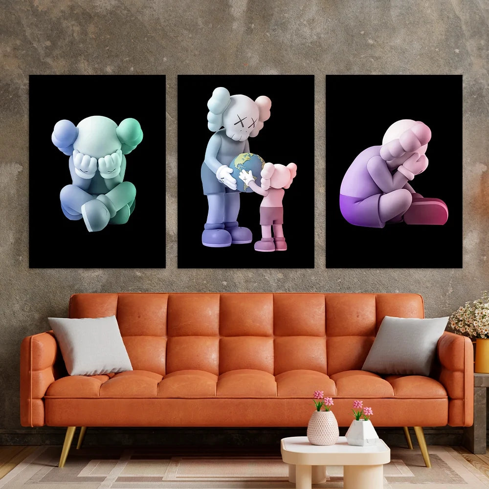 KAWS CANVAS Wall Art Collection: Reflection Edition