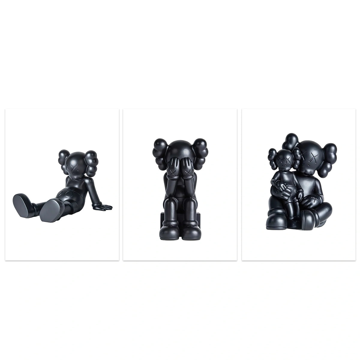 KAWS Canvas Wall Art Collection: Monochrome Mood Edition
