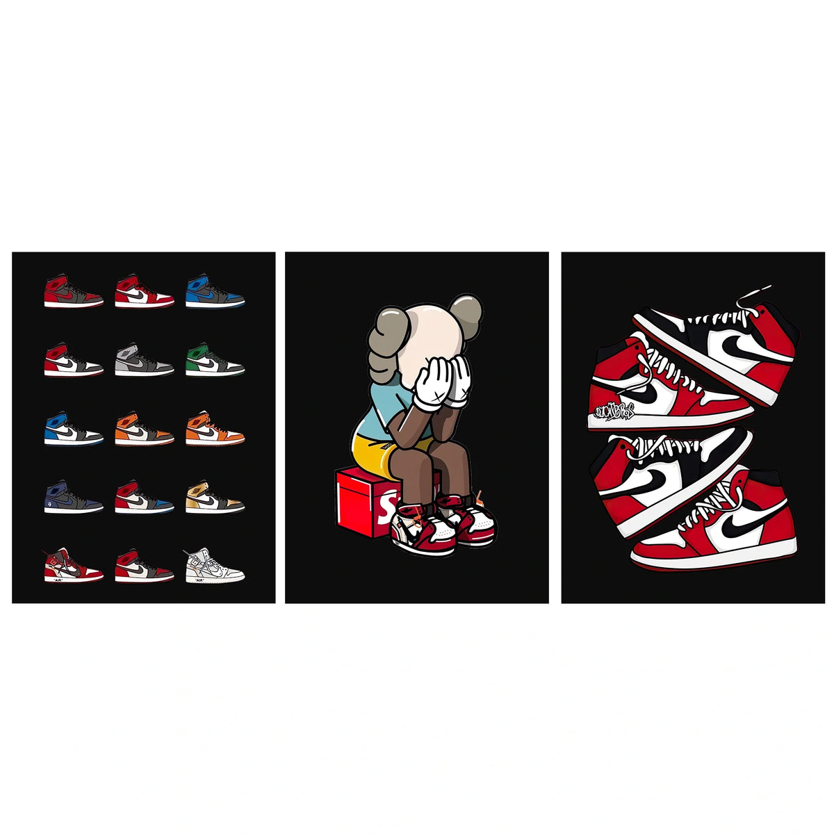 KAWS CANVAS Wall Art Collection: Sneakerhead Edition