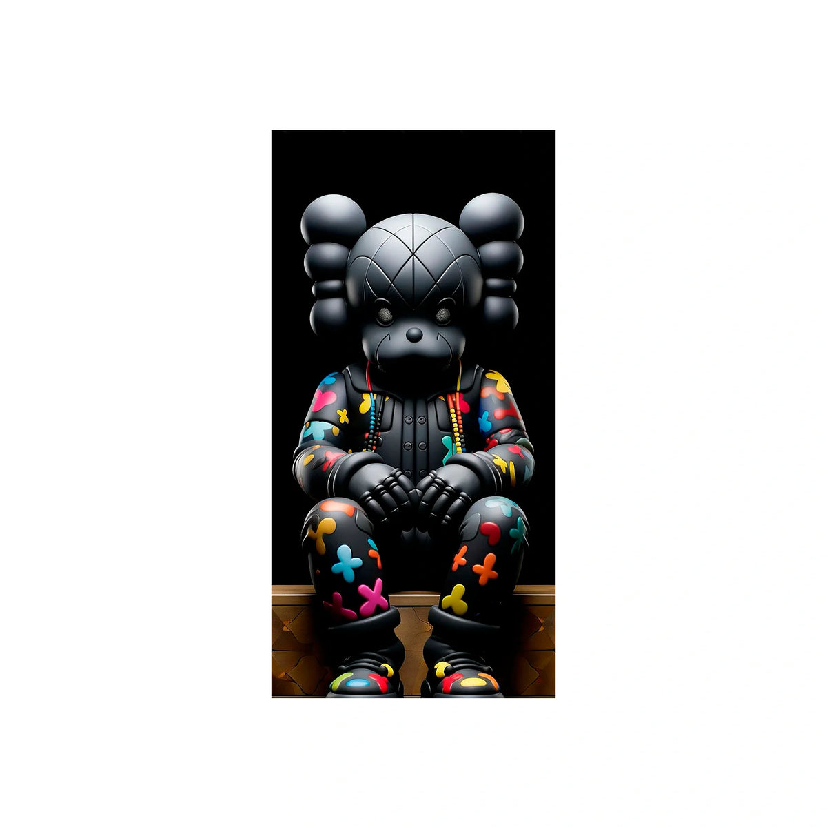 Sleek Bearbrick Canvas Wall Art - Modern Urban Aesthetic for Stylish Spaces