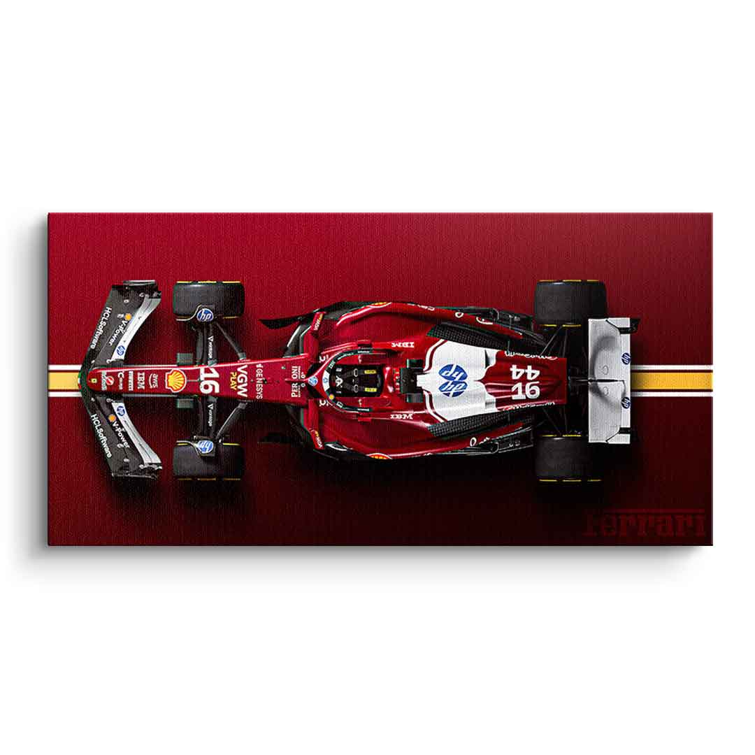 FERRARI F1 BACKSIDE Canvas Wall Art