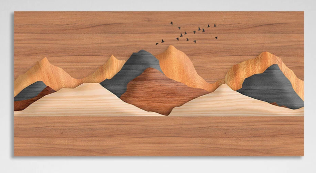 Desert mountains Canvas Wall Art Print