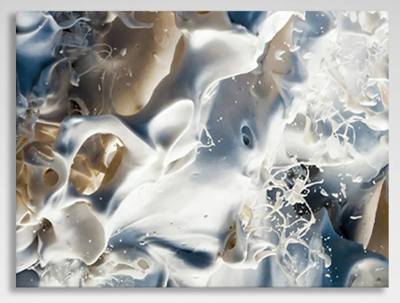 Delicate shades of abstract Abstraction Canvas Wall Art Print